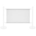 Toile blanche pour séparateur de terrasse 100x69cm