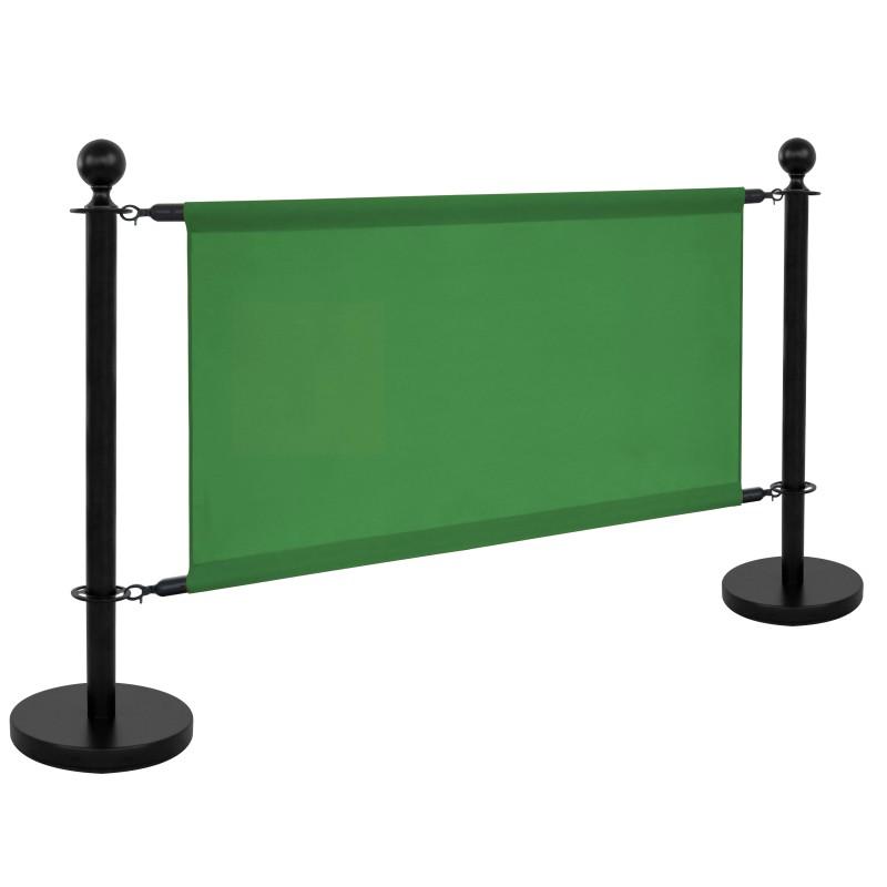 Toile verte pour séparateur de terrasse 100x69cm