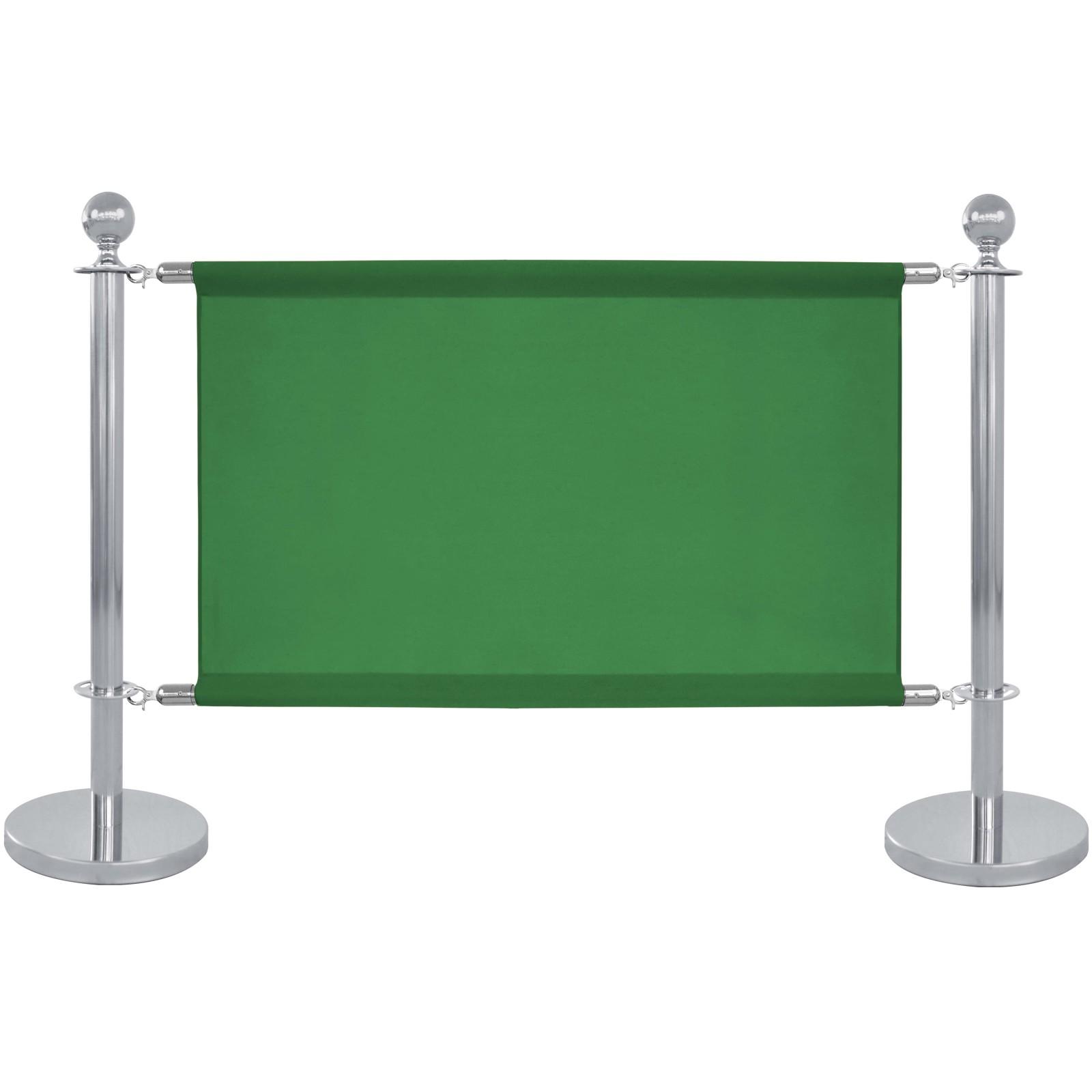 Toile verte pour séparateur de terrasse 100x69cm