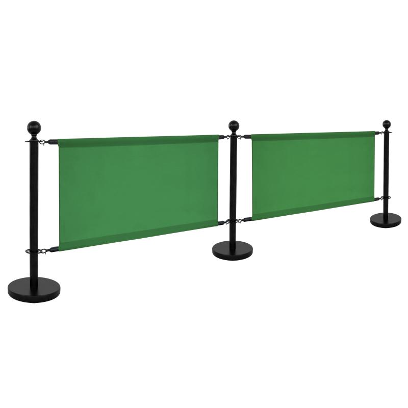 Toile verte pour séparateur de terrasse 100x69cm