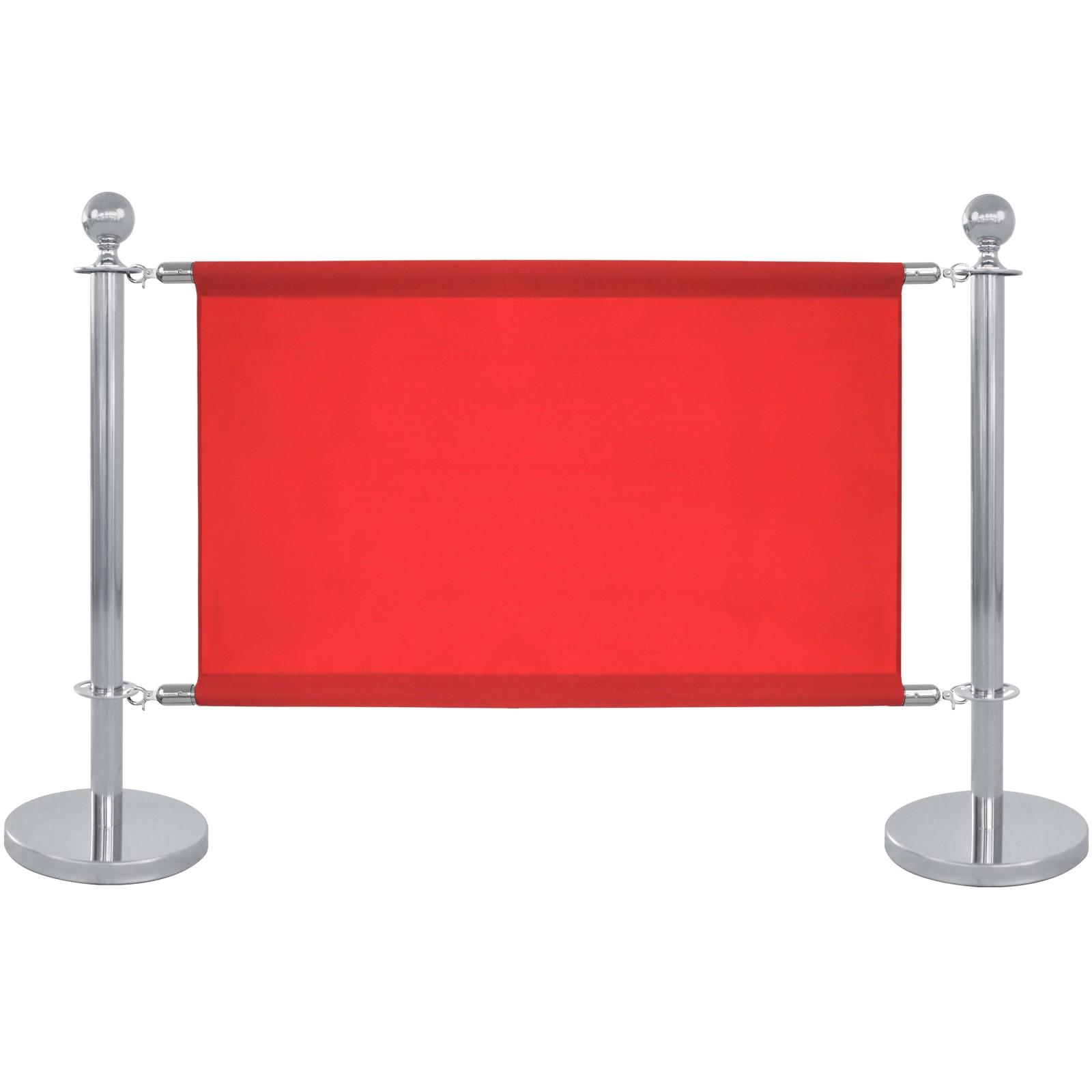 Toile rouge pour séparateur de terrasse 100x69cm