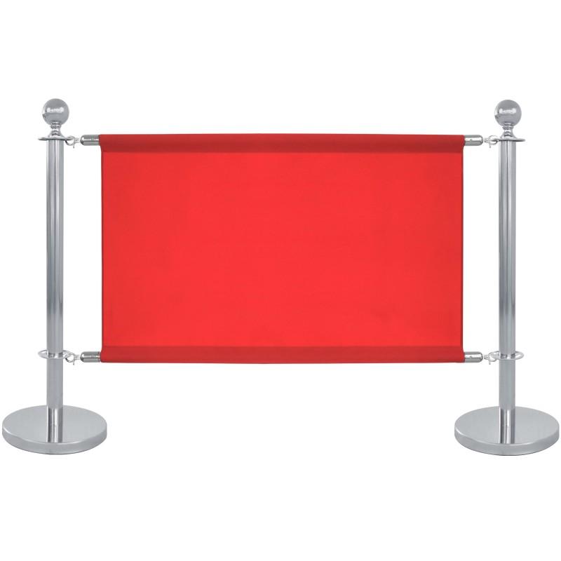 Toile rouge pour séparateur de terrasse 100x69cm