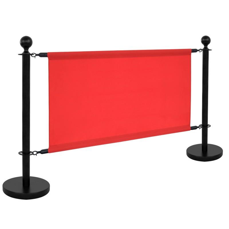 Toile rouge pour séparateur de terrasse 100x69cm