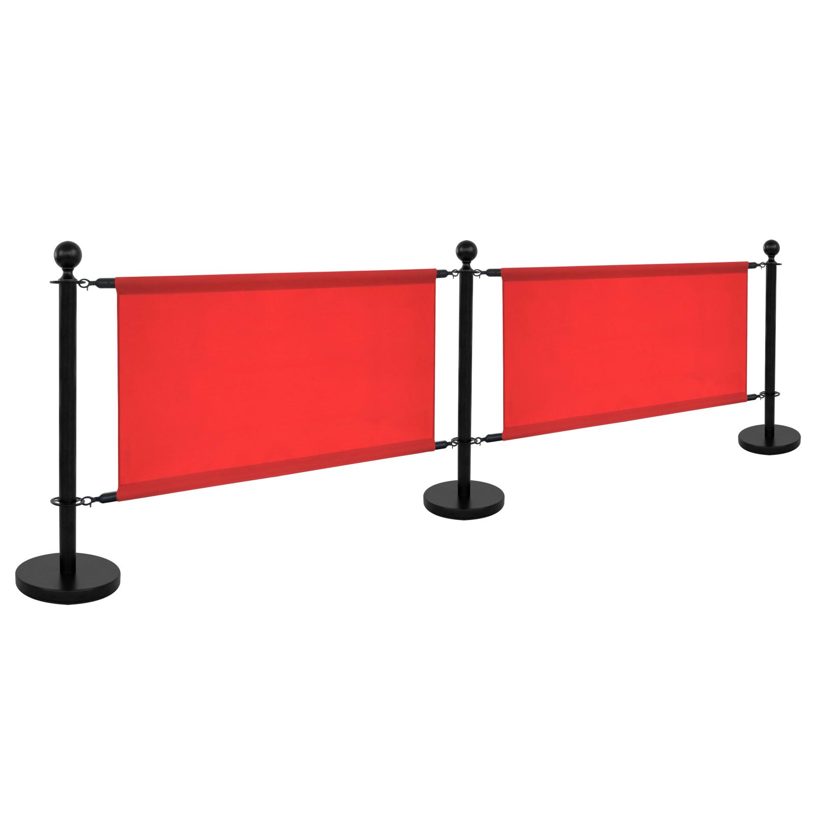 Toile rouge pour séparateur de terrasse 100x69cm