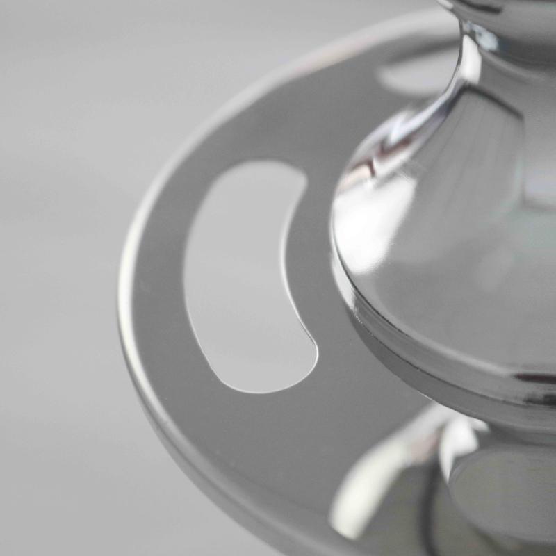 2 Poteaux séparateurs de terrasse chromés