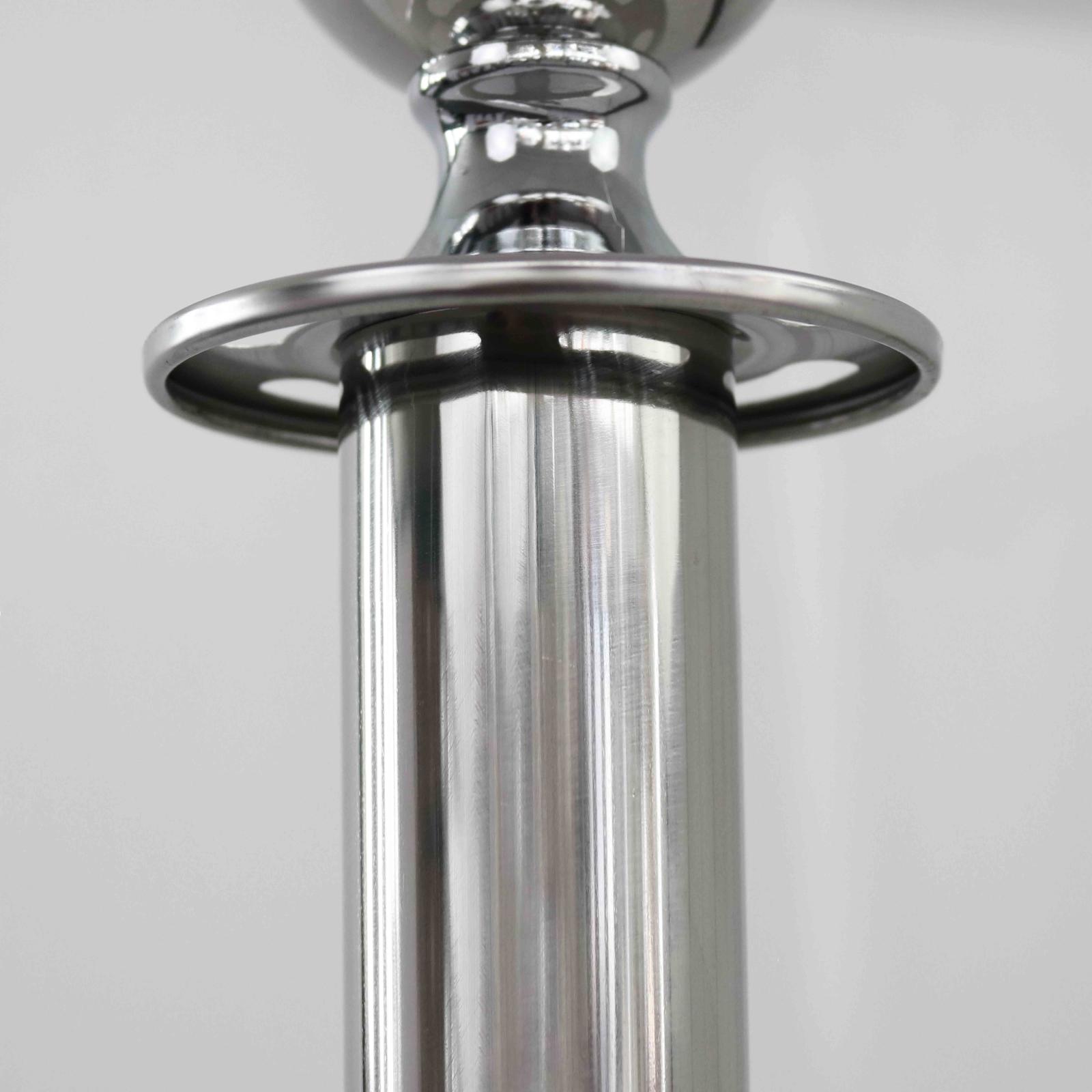 2 Poteaux séparateurs de terrasse chromés