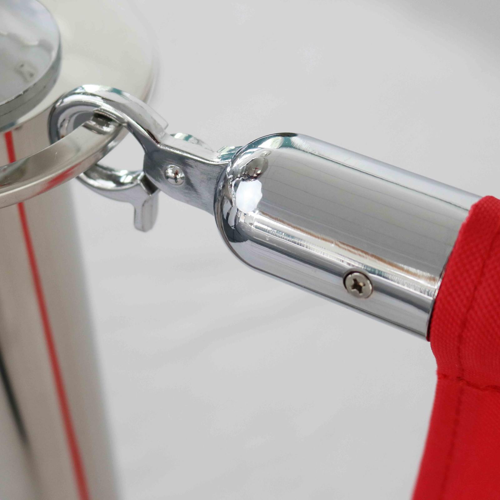 2 Poteaux séparateurs de terrasse chromés 2 Poteaux séparateurs de terrasse chromés