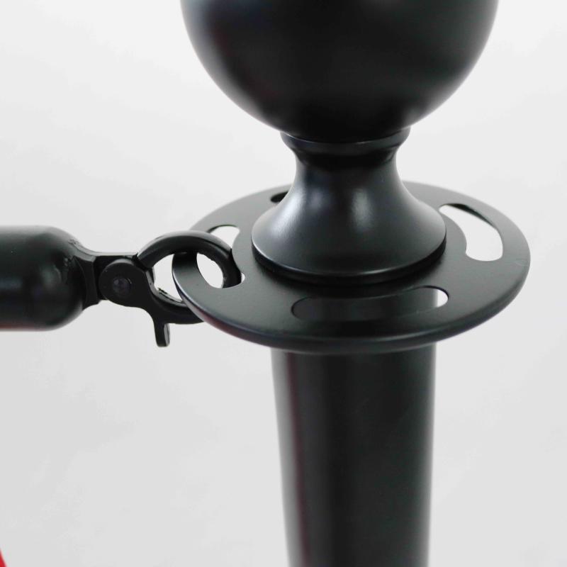 2 Poteaux séparateurs de terrasse noirs