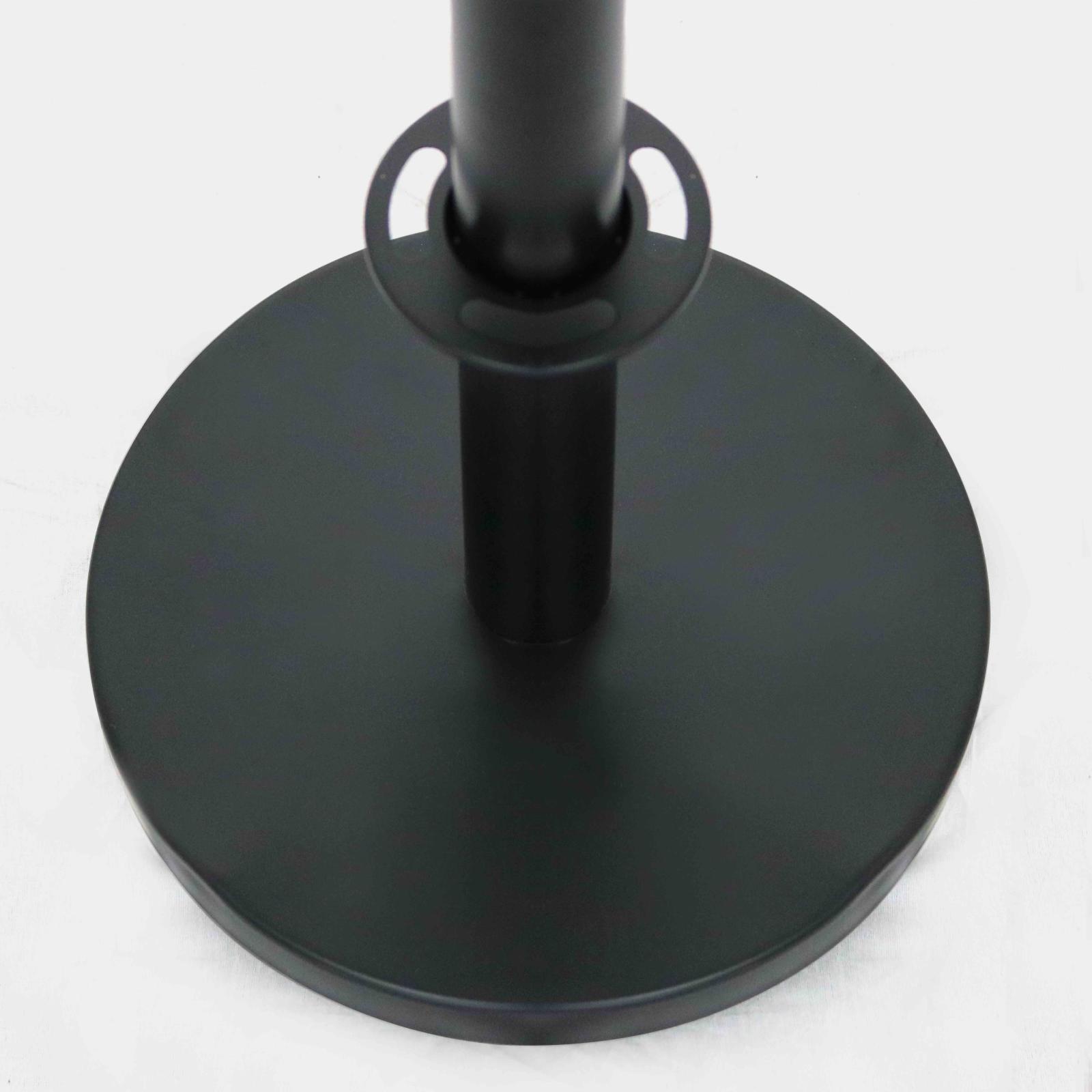 2 Poteaux séparateurs de terrasse noirs