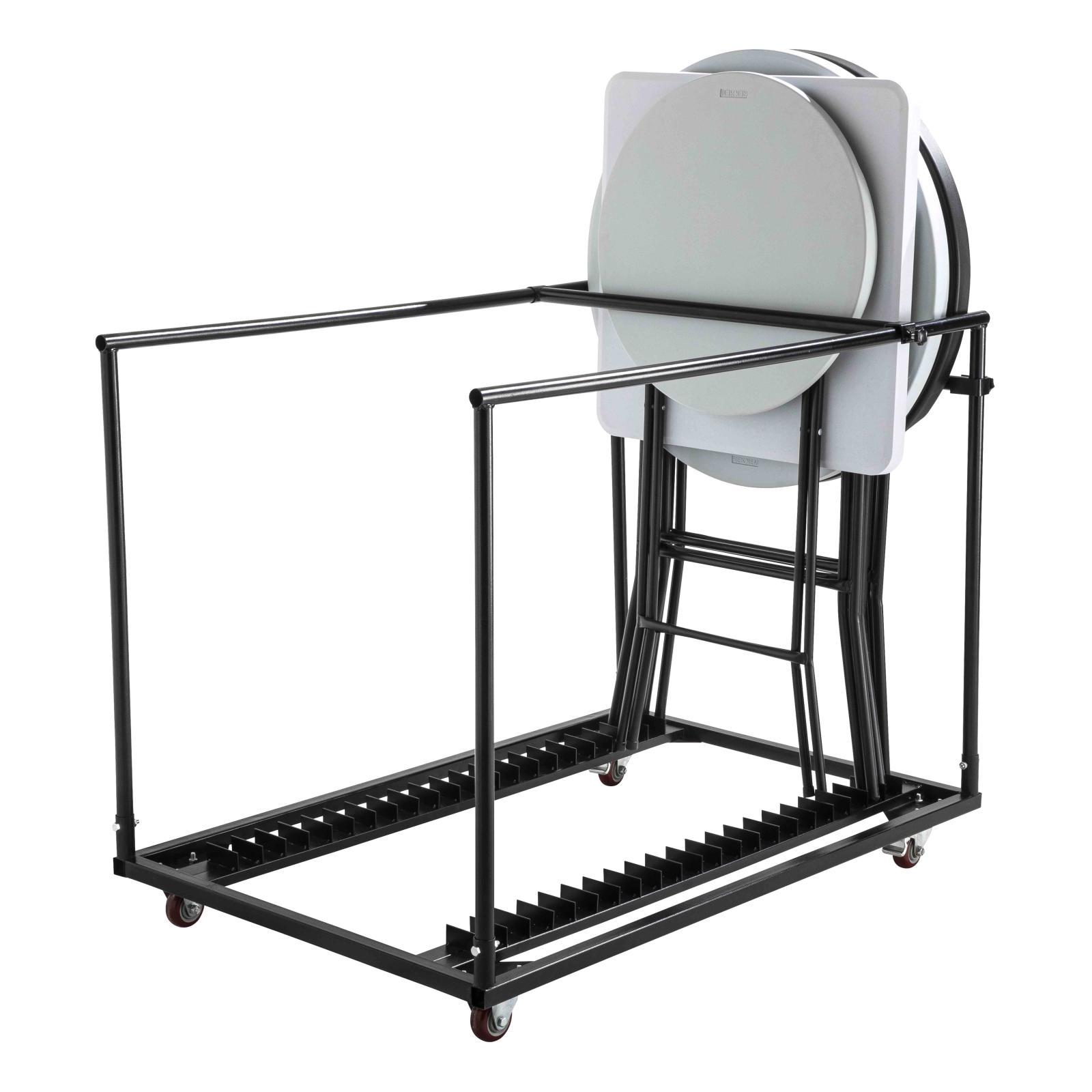 Chariot pour mange-debout pliants