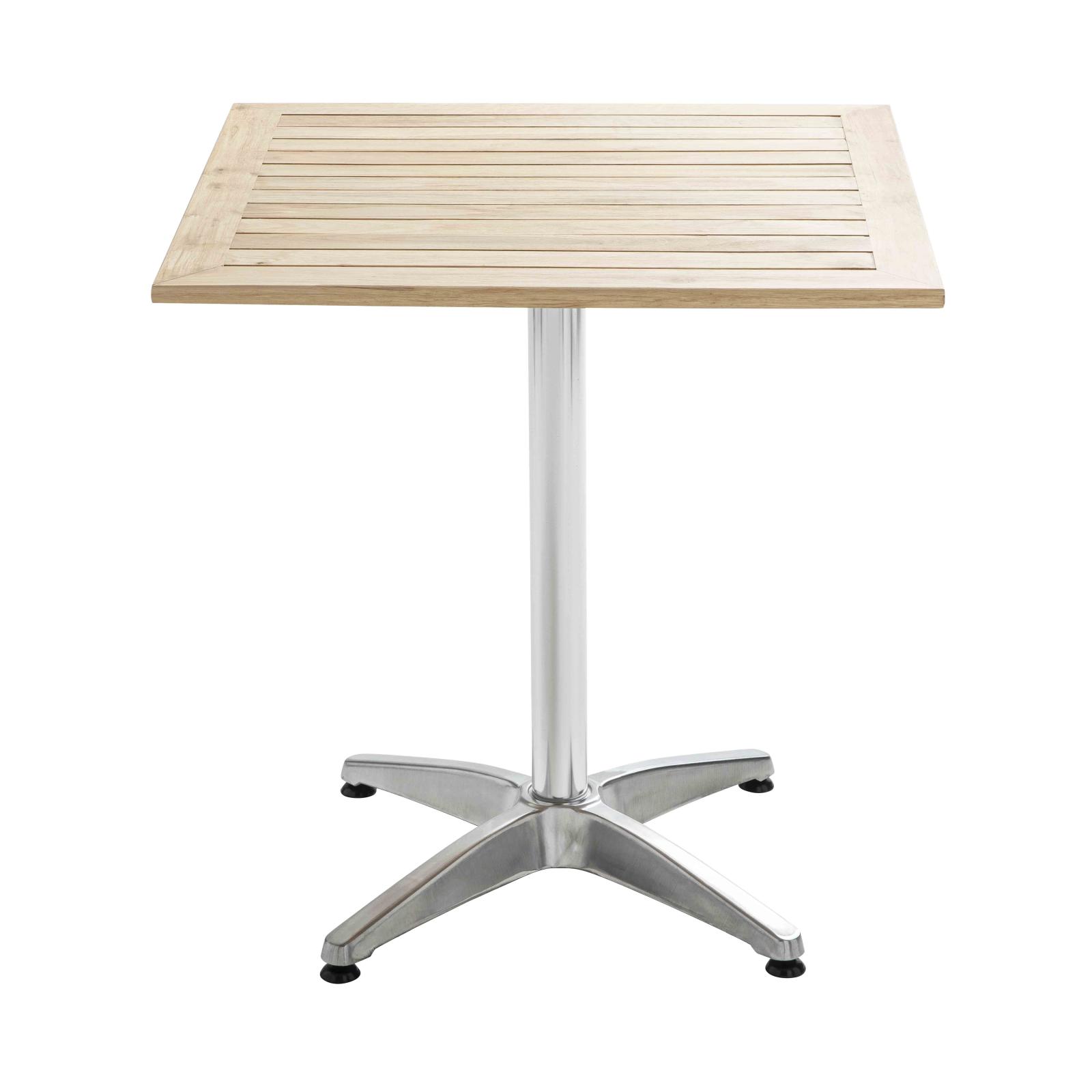 Table de terrasse rabattable en aluminium et bois