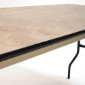 Table pliante en bois 200cm 10 places