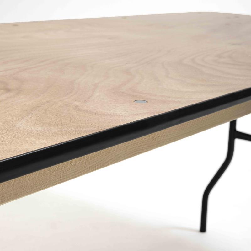 Table pliante en bois 200cm 10 places (4/7)