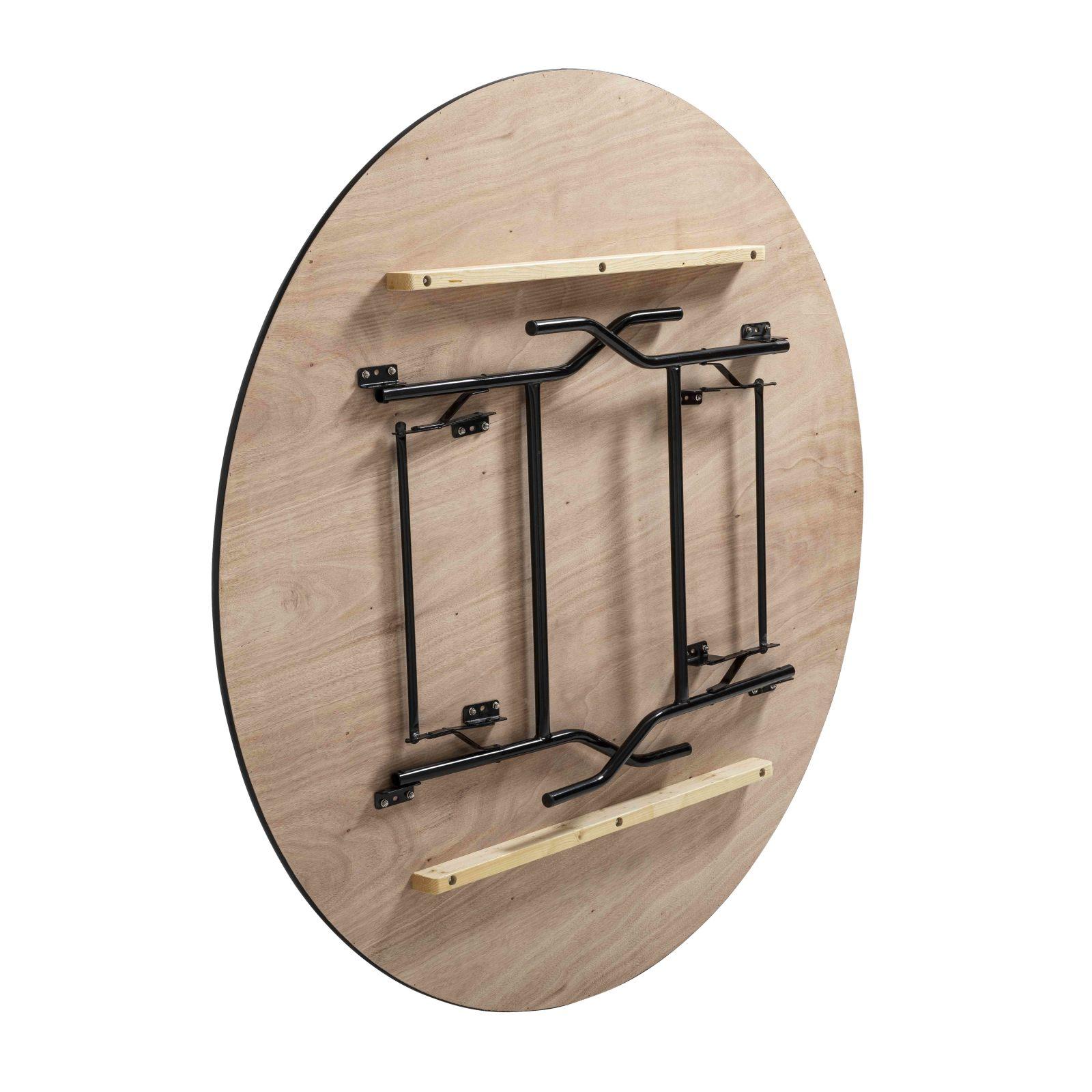 Table pliante ronde en bois 8 places 150cm