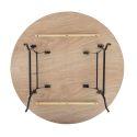 Table pliante ronde en bois 8 places 150cm