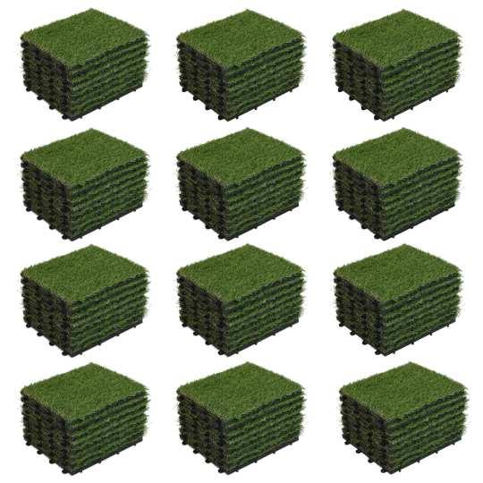 Gazon synthétique - Lot de dalles clipsables | Mobeventpro