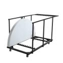 13 tables pliantes ronde 150 cm + chariot de transport