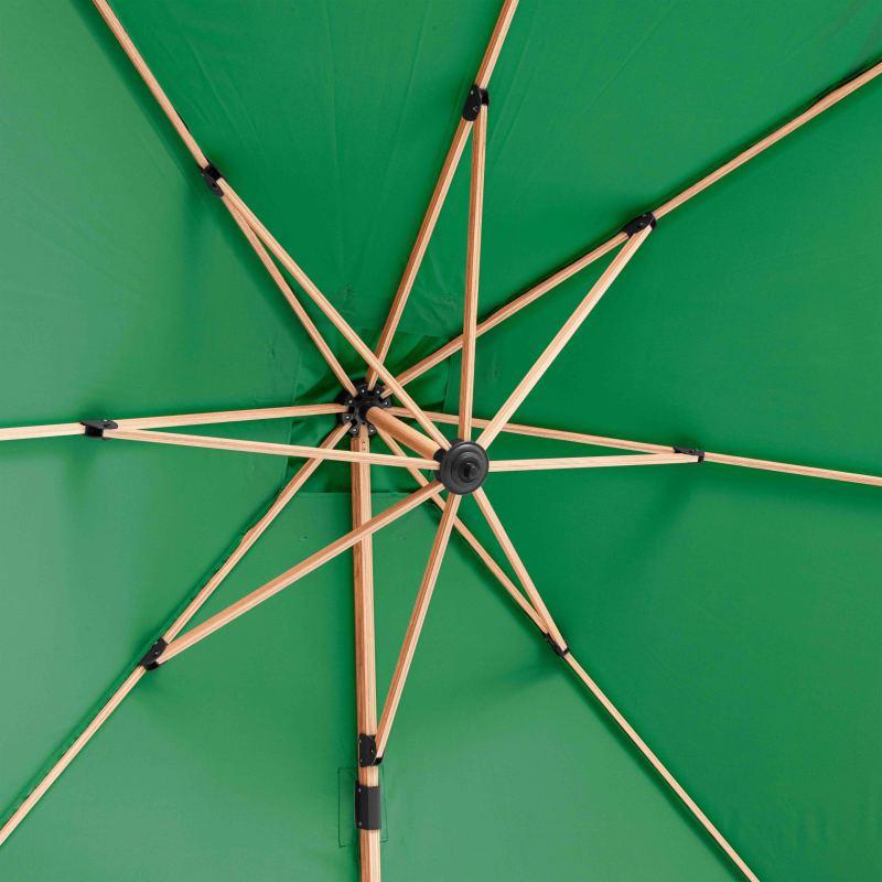 Parasol déporté carré rotatif 360° (3x3m) - 250g/m² (6/7)