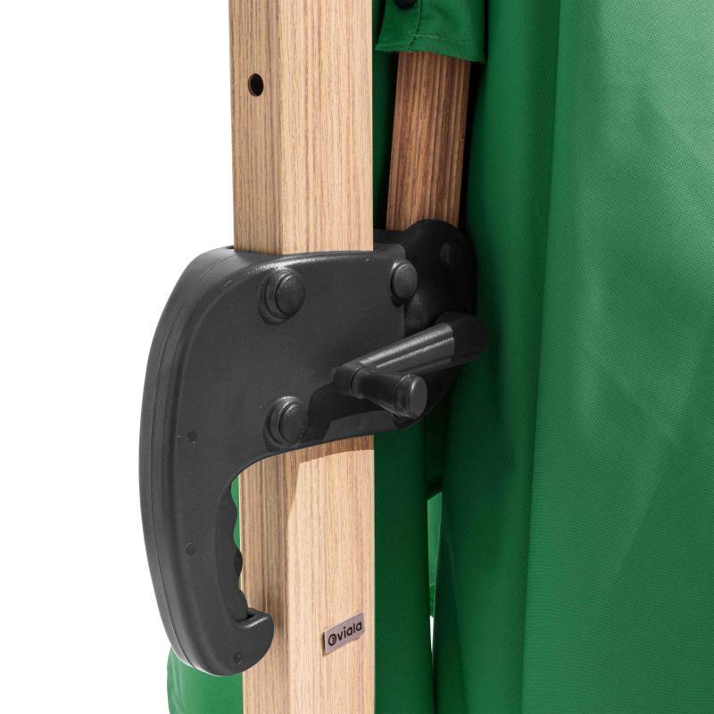 Ensemble parasol déporté inclinable (3 x 3m) 250g/m² + 4 dalles à lester remplissables (4/7)