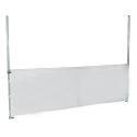 Demi-mur avec barre de soutien 3x1m - 300gr/m²