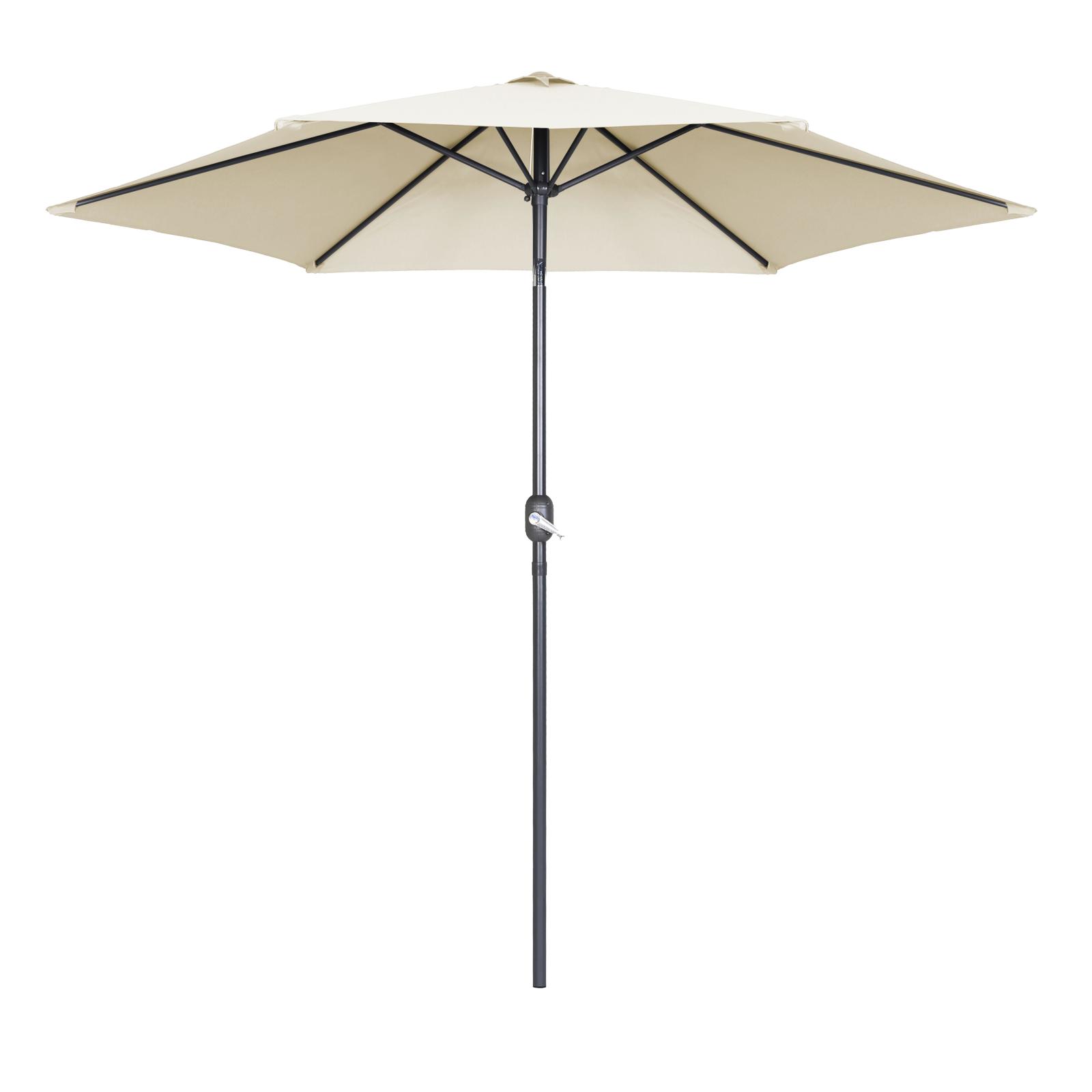 Parasol droit à manivelle inclinable ( ∅3m) - 180g/m²