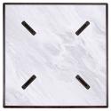 Table carré (60x60 cm) inclinable en HPL