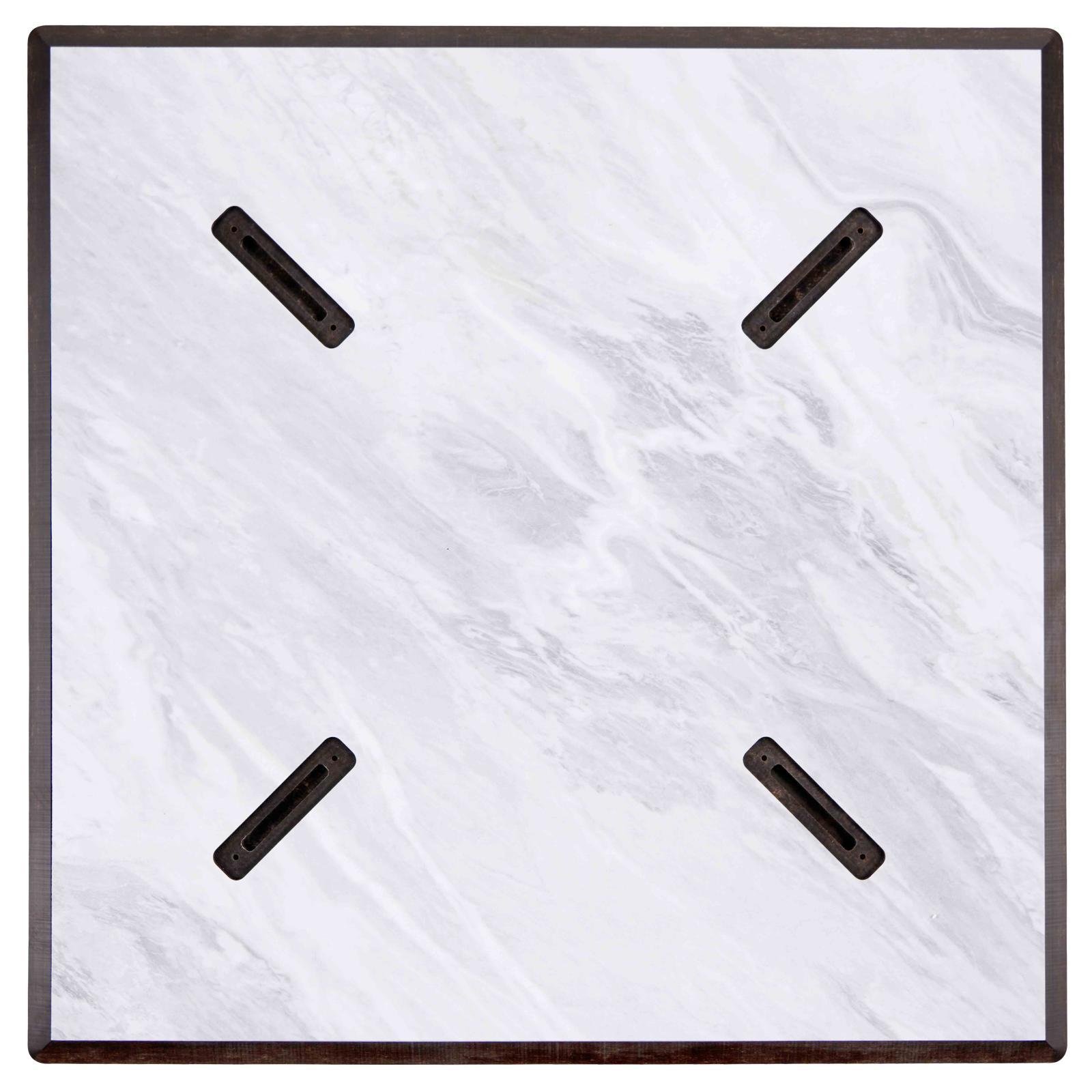 Table carré (60x60 cm) inclinable en HPL