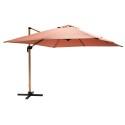 Parasol déporté carré rotatif 360° (3x3m) - 250g/m²