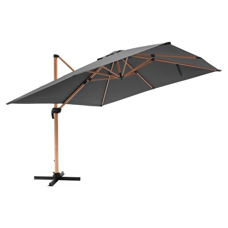 Parasol déporté carré rotatif 360° (3x3m) - 250g/m² (2/7)