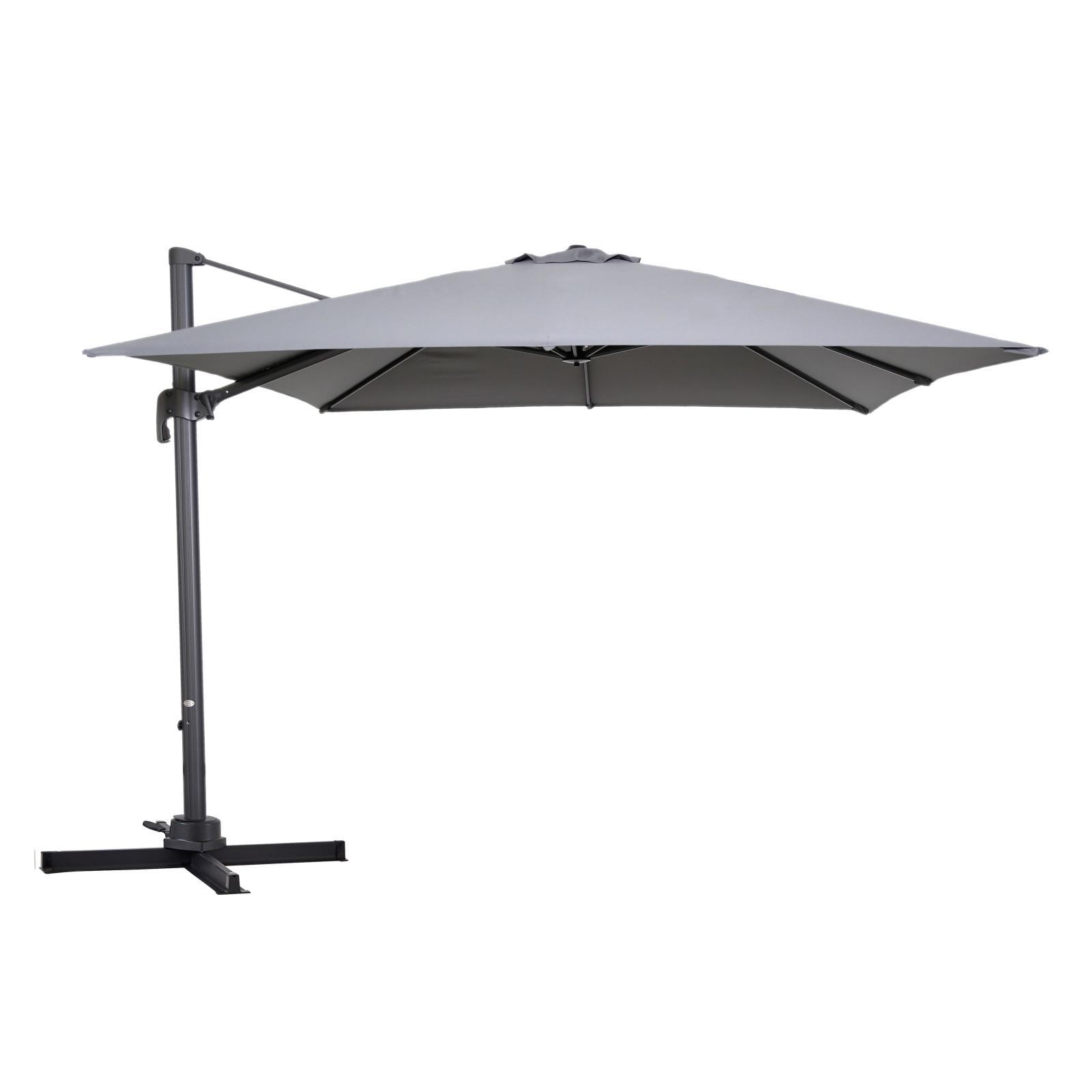 Parasol déporté aluminium (3x3m) - 250g/m²
