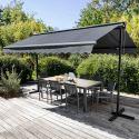 Store double pente en aluminium avec coffre - 3x4m