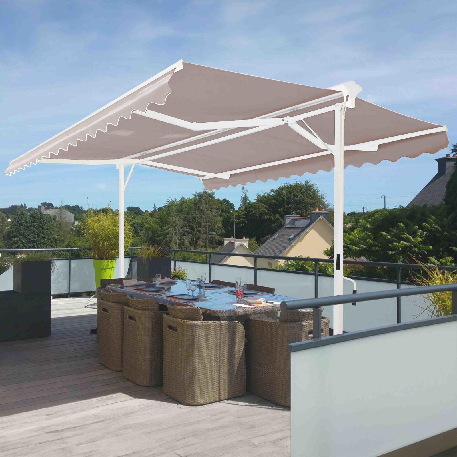 Store double pente 3 x 3 m + 4 dalles lestées