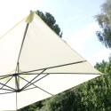 Parasol déporté carré (3x3m) - 160g/m²