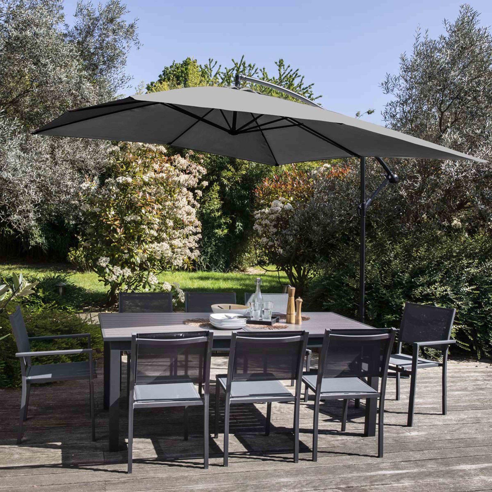Parasol déporté carré (3x3m) - 160g/m²