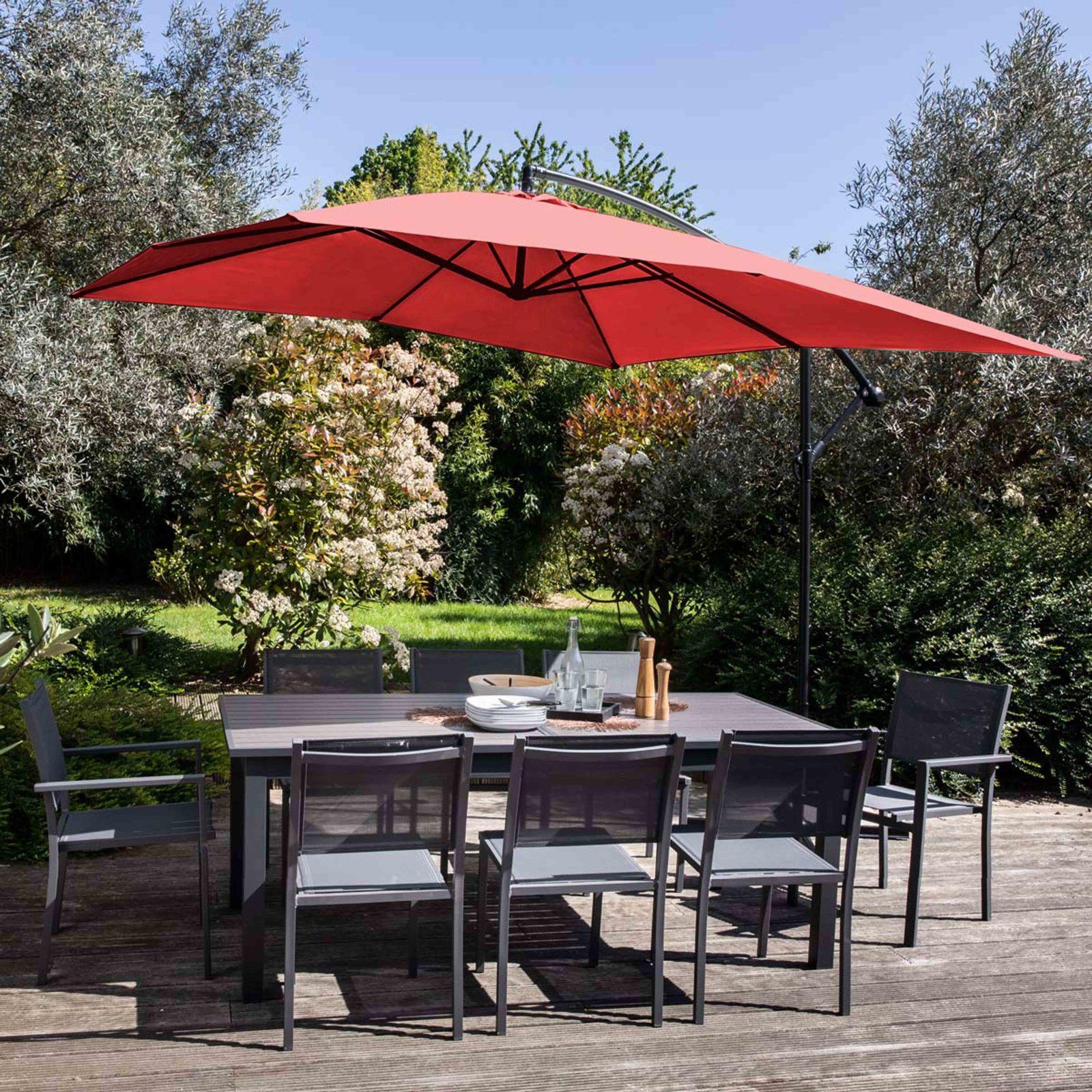 Parasol déporté carré (3x3m) - 160g/m²