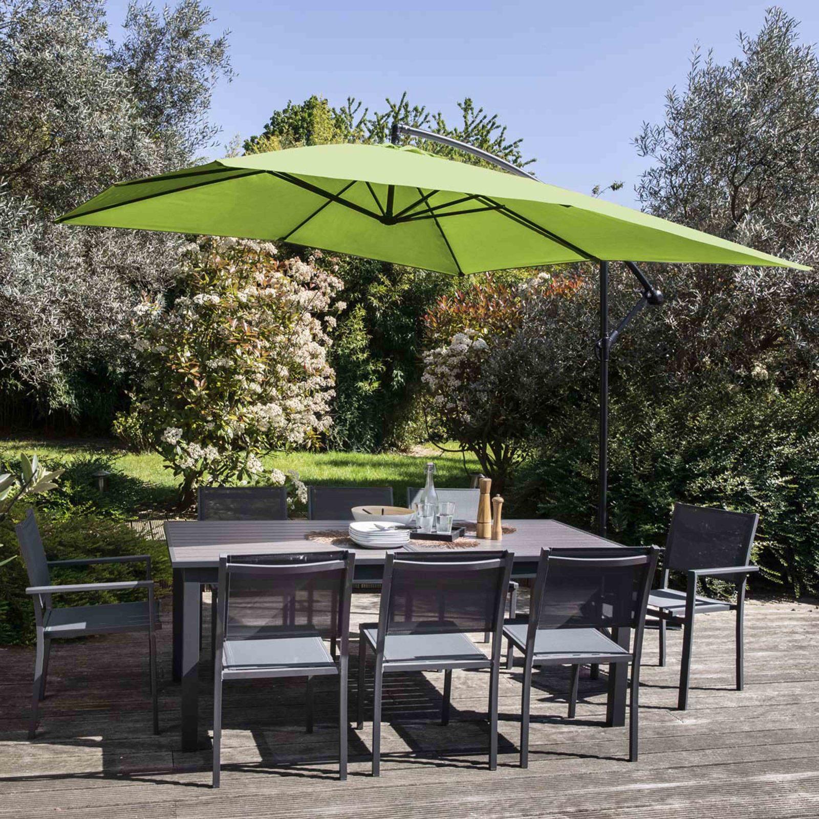 Parasol déporté carré (3x3m) - 160g/m²