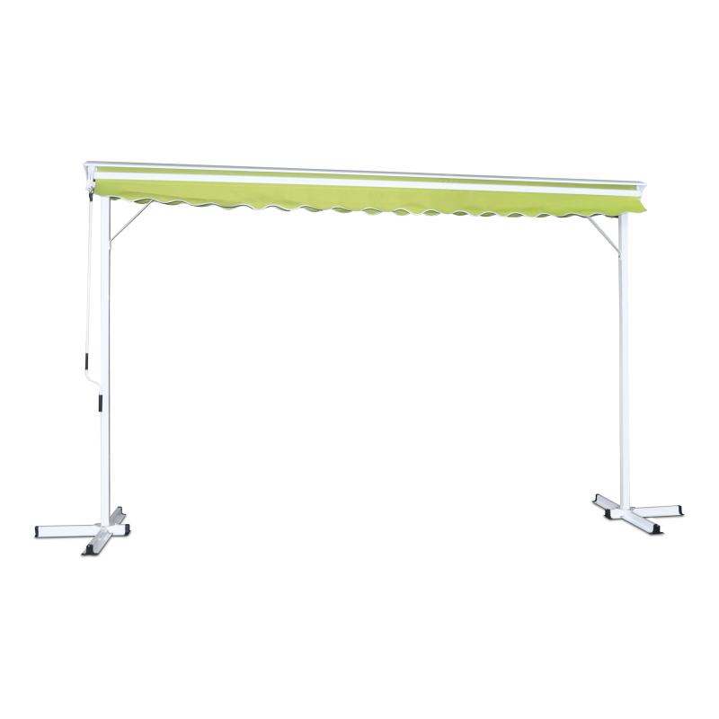 Store double pente en aluminium avec coffre - 3x4m (4/5)