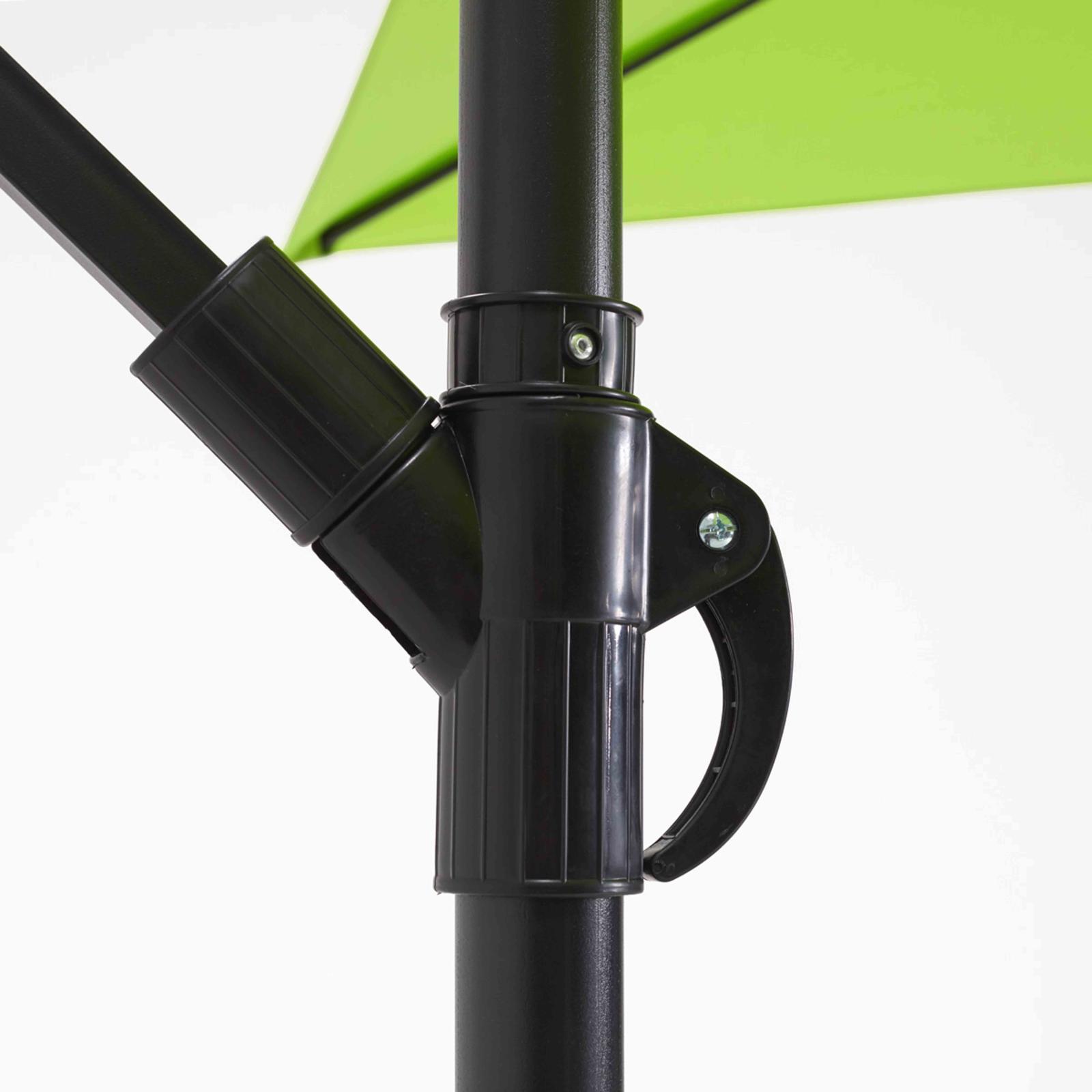 Ensemble parasol déporté inclinable 160g/m² (3 x 3m) + 4 dalles lestées