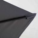 Ensemble parasol déporté inclinable 160g/m² (3 x 3m) + 4 dalles lestées