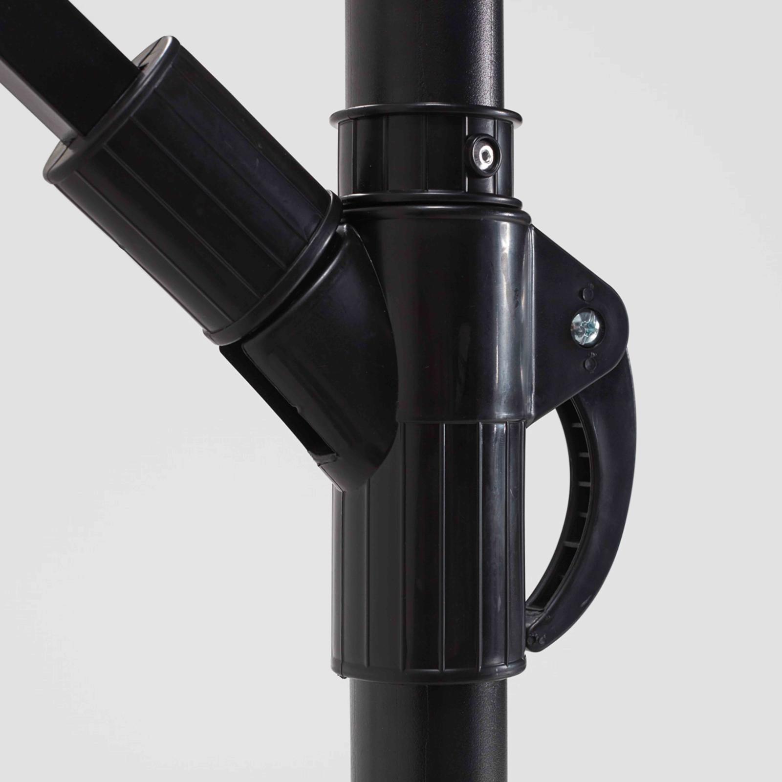 Ensemble parasol déporté inclinable 160g/m² (3 x 3m) + 4 dalles lestées