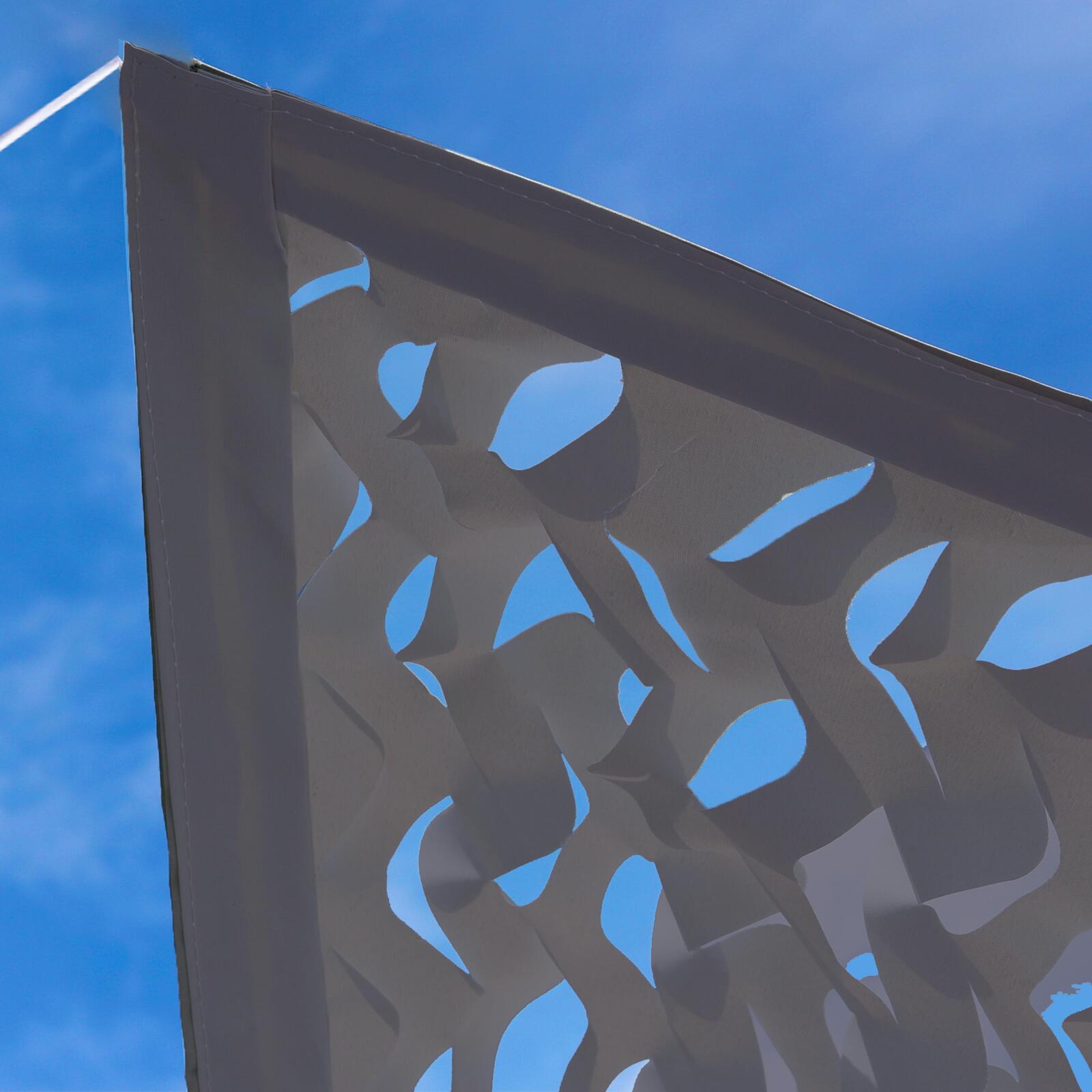 Voile d'ombrage triangulaire 3,60m camouflage marron clair