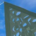 Voile d'ombrage camouflage réversible 3x4m