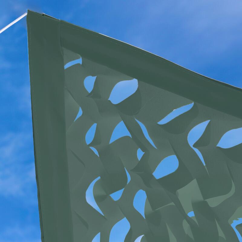 Voile d'ombrage camouflage réversible 3x4m