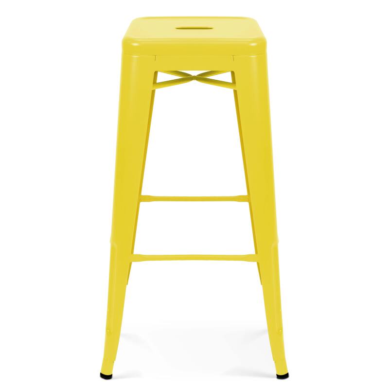 Lot de 4 tabourets en métal mat (2/5)