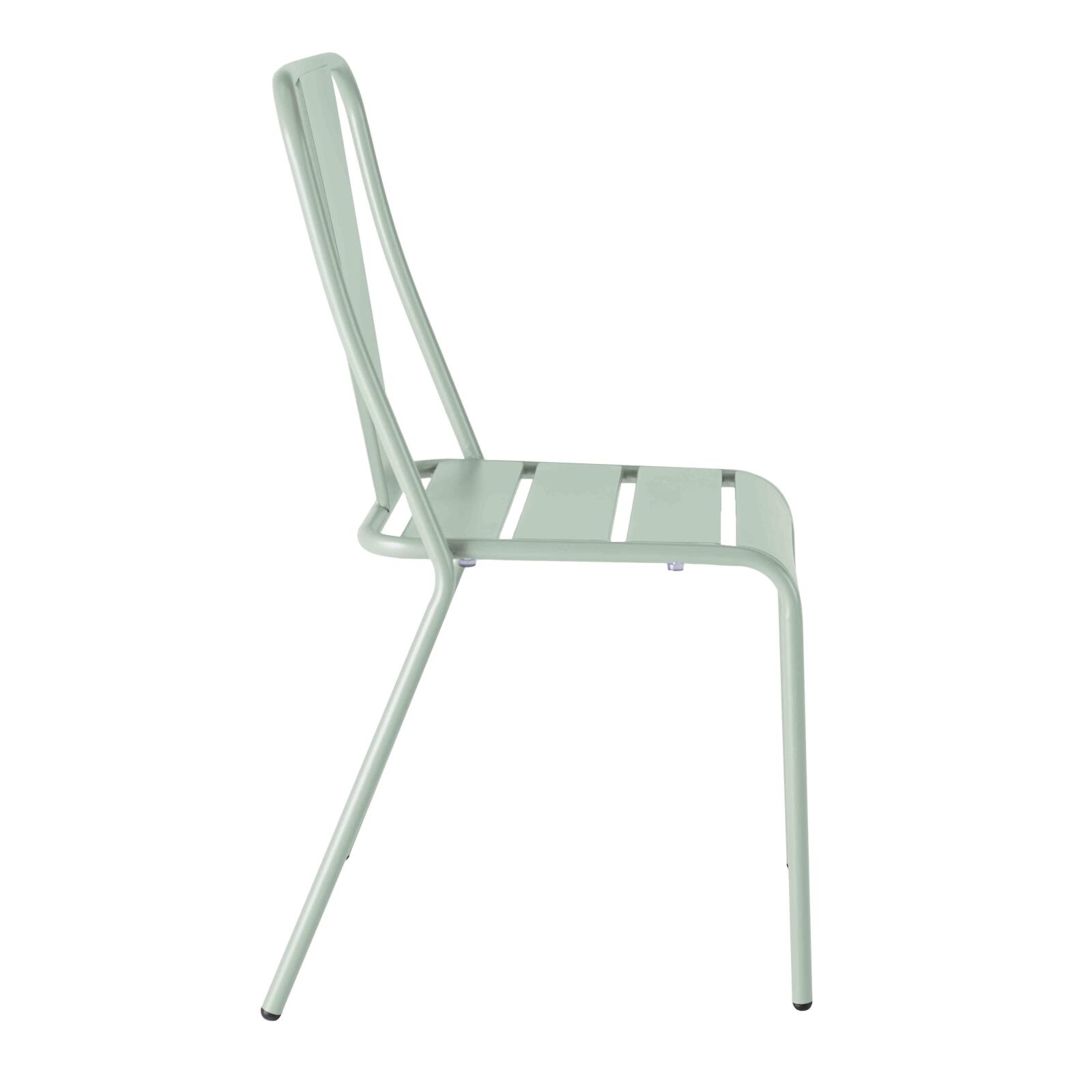 Ensemble table carrée inclinable 70 x 70 cm et 2 chaises en métal