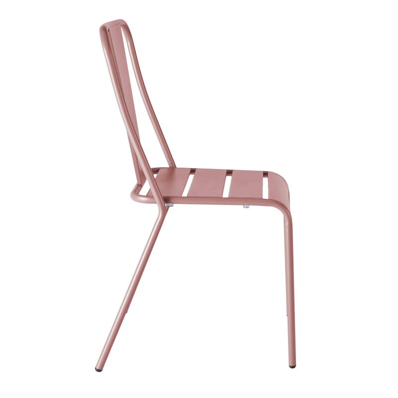 Ensemble table carrée inclinable 70 x 70 cm et 2 chaises en métal (6/7)