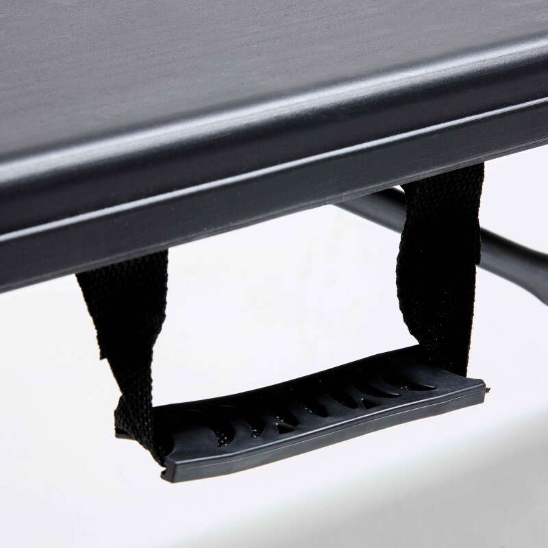 Banc pliant noir 3 places 180cm
