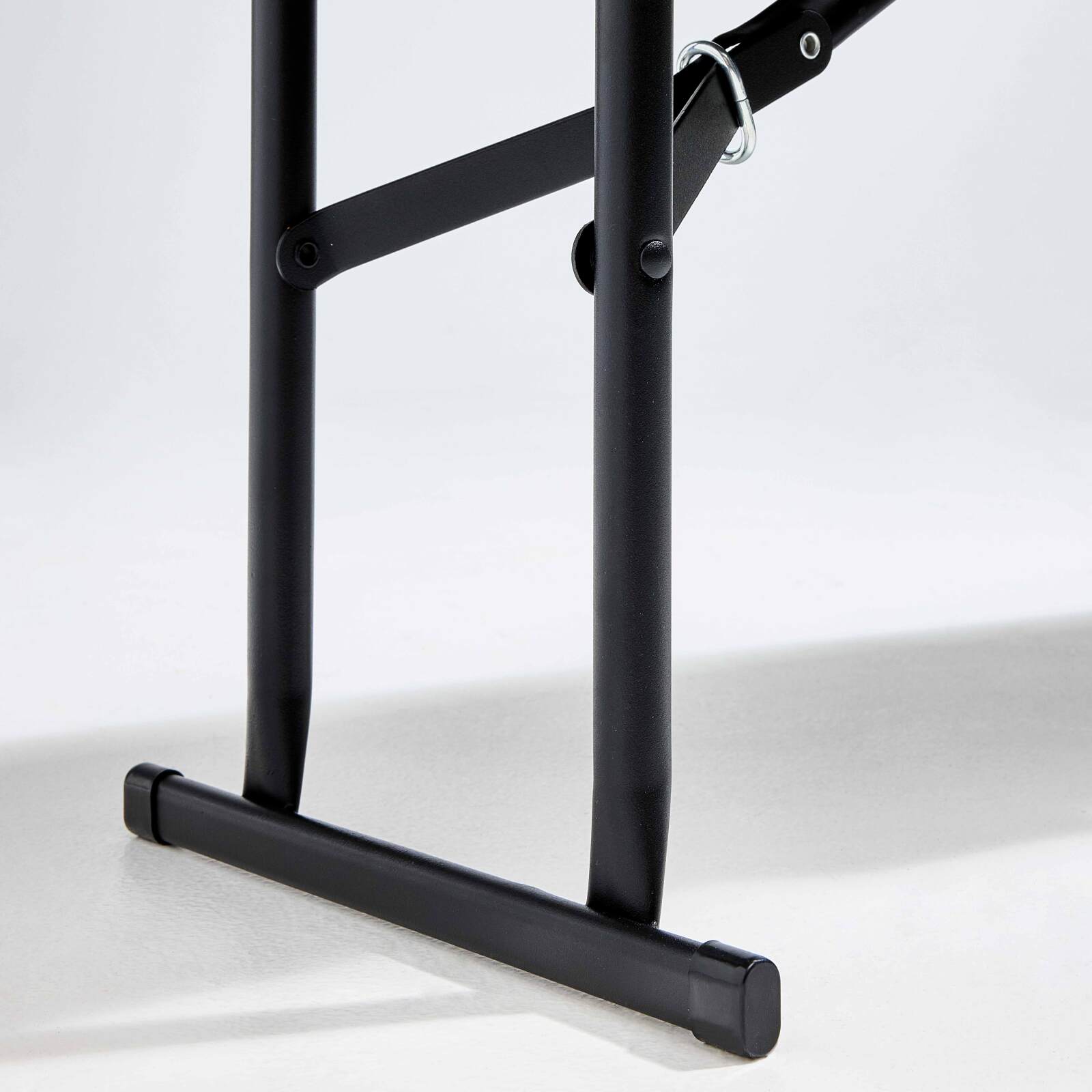 Banc pliant noir 3 places 180cm  Banc pliant noir 3 places 180cm