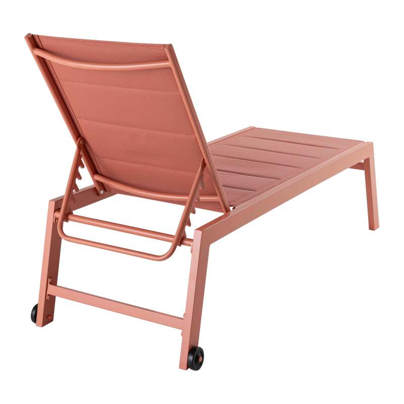 Lot de 2 bains de soleil en aluminium et textilène (5/6)