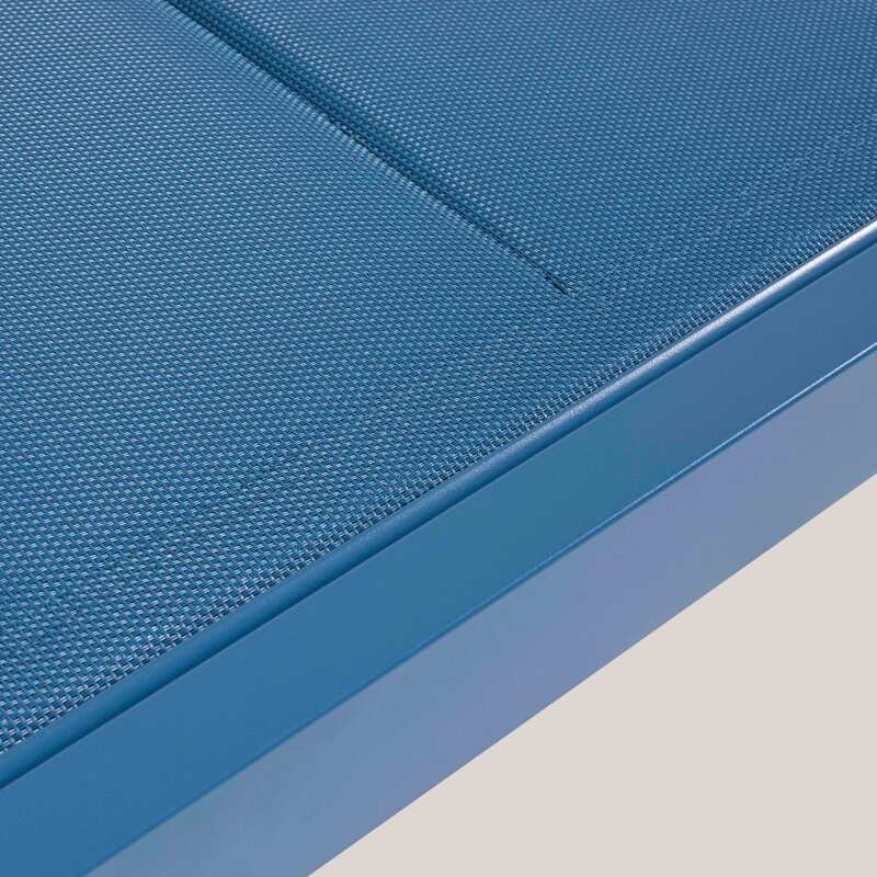 Lot de 2 bains de soleil en aluminium et textilène (6/7)